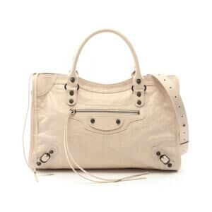 Balenciaga City Handbag Leather Beige